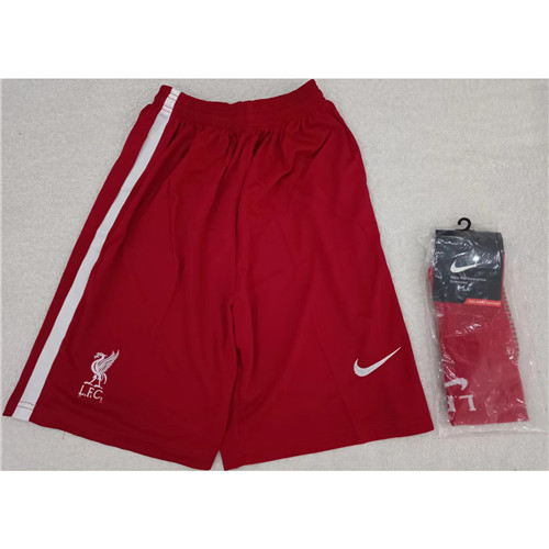 Max Maillot Short Liverpool Rouge + Chaussette Taille L