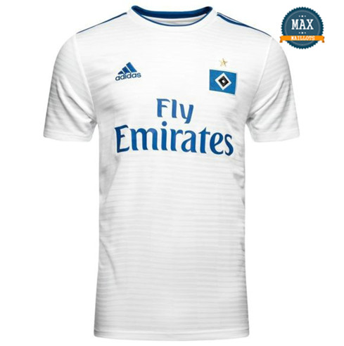 Maillot Hambourg SV Domicile 2018/19 Blanc/Bleu