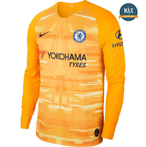 Maillot Chelsea Domicile 2019/20 Gardien de but Manche Longue Orange