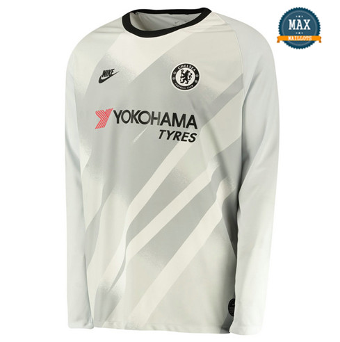 Maillot Chelsea Third 2019/20 Gardien de but Manche Longue Gris