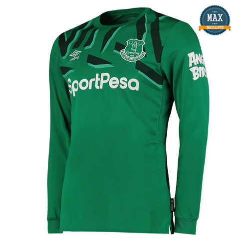 Maillot Everton Exterieur 2019/20 Gardien de but Vert Manche Longue