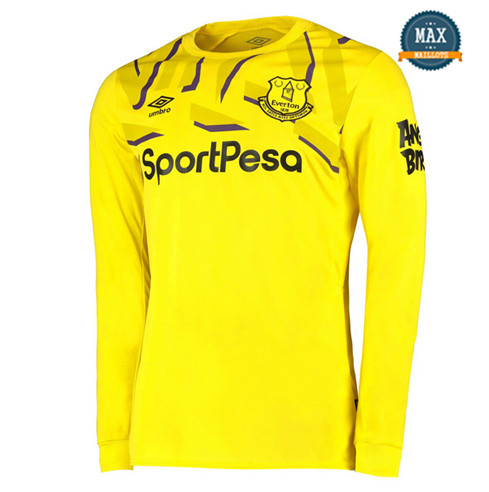 Maillot Everton Domicile 2019/20 Gardien de but Jaune Manche Longue