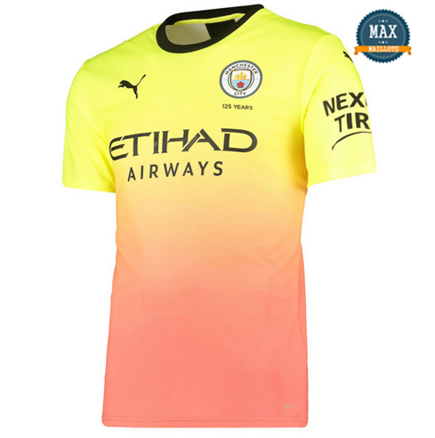 Maillot Manchester City Exterieur 2019/20 Jaune/Rose