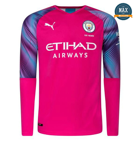 Maillot Manchester City 2019/20 Gardien de but Orange Manche Longue