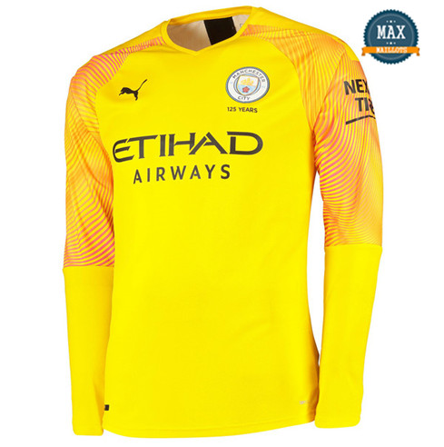 Maillot Manchester City Third 2019/20 Gardien de but Manche Longue