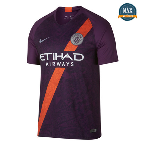 Maillot Manchester City Third 2018/19 Violet/Orange