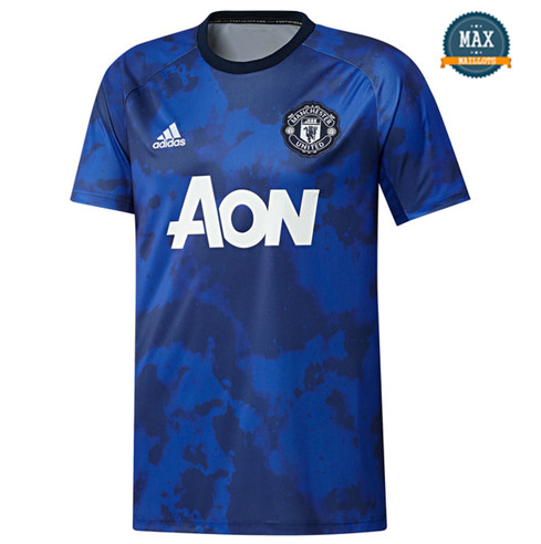 Maillot Manchester United Entraînement Bleu 2019/20