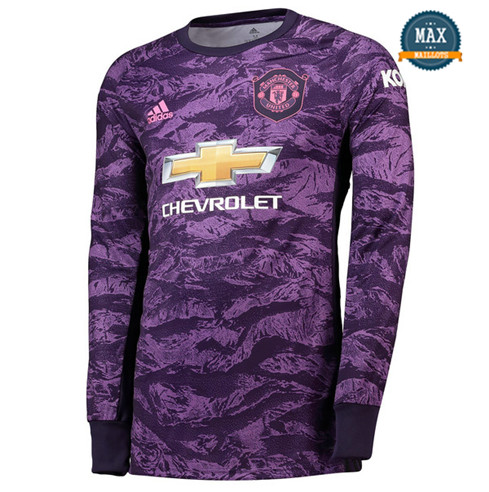 Maillot Manchester United Gardien de but Manche Longue Pourpre 2019/20