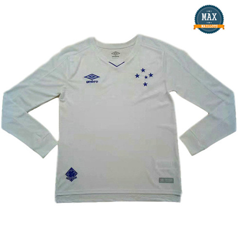 Maillot Cruzeiro Exterieur 2019/20 Manche Longue Blanc