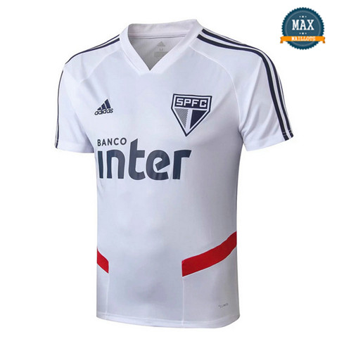 Maillot São Paulo Tracksui Blanc 2019/20 Col V