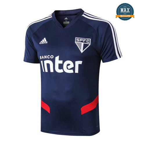 Maillot São Paulo Pré-Match Bleu 2019/20 Col V