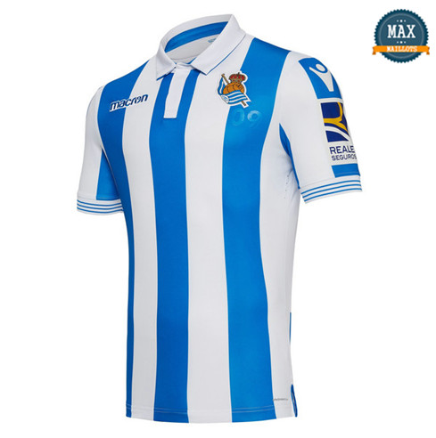 Maillot Real Sociedad Domicile 2018/19 Blanc/Bleu