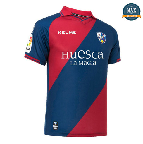 Maillot SD Huesca Domicile 2018/19 Rouge/Bleu