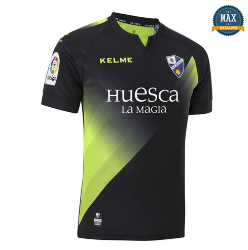 Maillot SD Huesca Third 2018/19 Noir/Vert