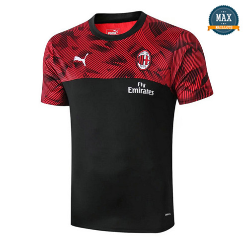 Maillot AC Milan Pré-Match Noir/Rouge 2019/20