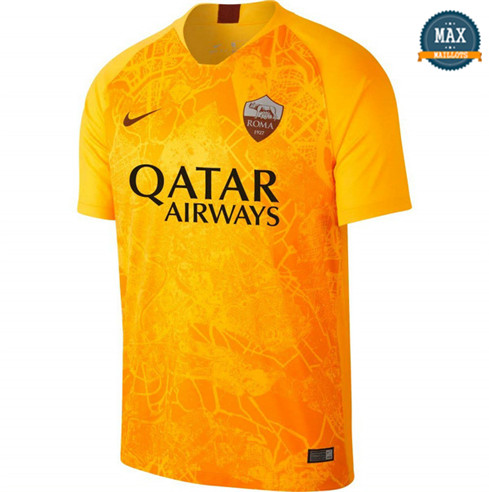 Maillot AS Rome Third 2018/19 Jaune