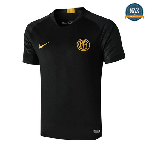 Maillot Inter Milan Pré-Match Noir 2019/20 Col Rond