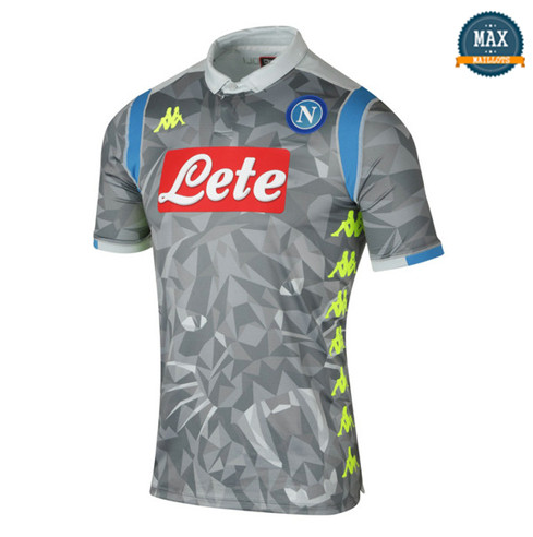 Maillot Naples Third 2018/19 Gris/Blanc