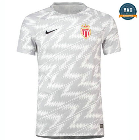 Maillot AS Monaco Training Pré-Match Blanc 2018/19