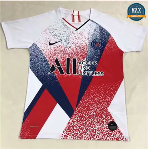 Maillot PSG Entraînement Blanc/Rouge/Bleu 2019/20