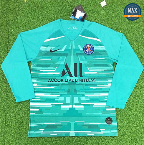 Maillot PSG Gardien de but Manche Longue Vert 2019/20