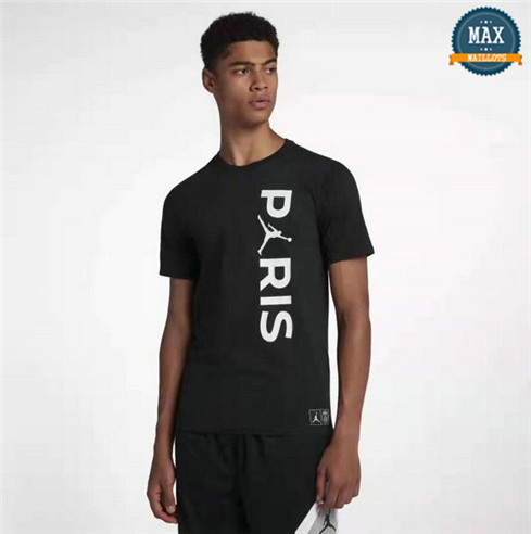 Maillot PSG Jordan Entraînement WORDMARK Noir