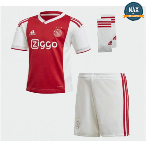 Maillot Ajax Domicile 2018/19 Enfant Noir/Blanc