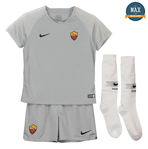 Maillot AS Roma Exterieur 2018/19 Enfant Gris