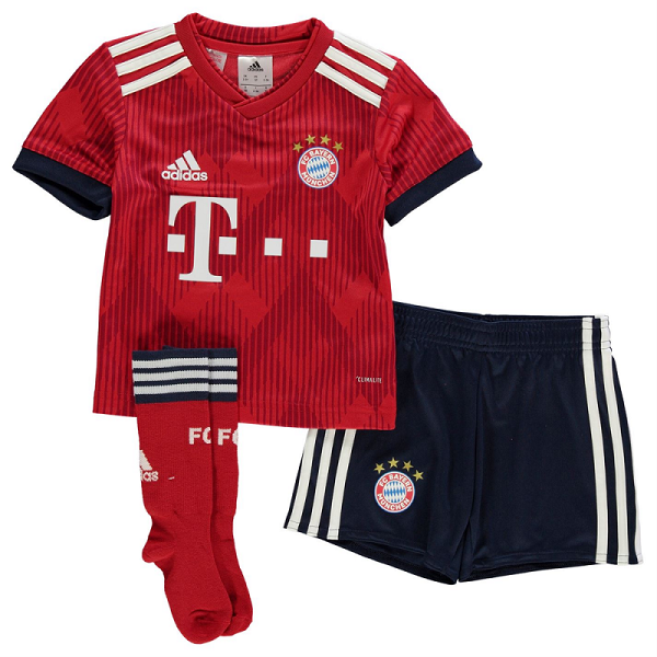 Maillot Bayern Munich Domicile 2018/19 Enfant Rouge