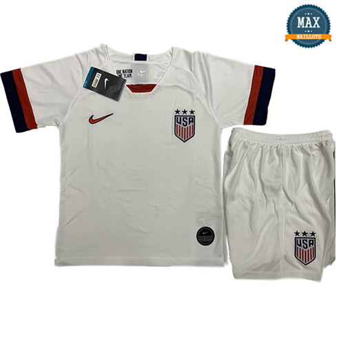 Maillot États-Unis Blanc Enfant Domicile 2019/20