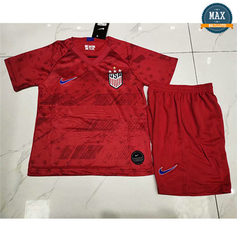 Maillot États-Unis Enfant Exterieur 2019/20 4 stars Rouge