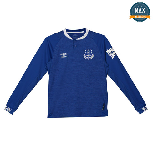 Maillot Everton Domicile 2018/19 Enfant Manche Longue