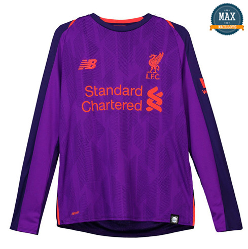 Maillot Liverpool Exterieur 2018/19 Enfants Manche Longue