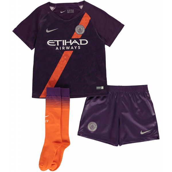 Maillot Manchester City Third 2018/19 Enfant Violet