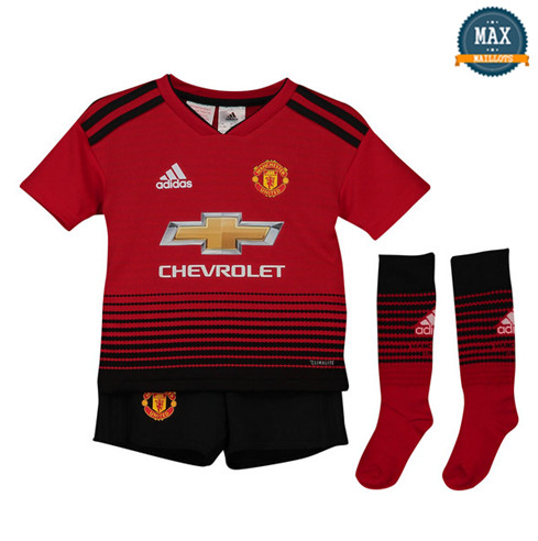 Maillot Manchester United Domicile 2018/19 Enfant Rouge/Noir