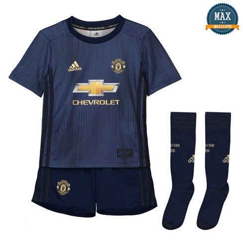 Maillot Manchester United Third 2018/19 Enfant Bleu Marine