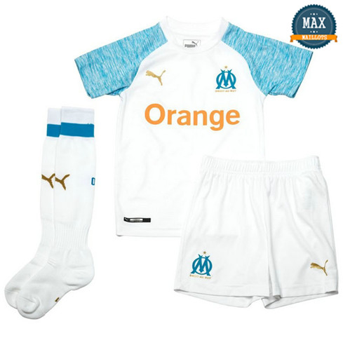 Maillot Marseille Domicile 2018/19 Enfant Blanc