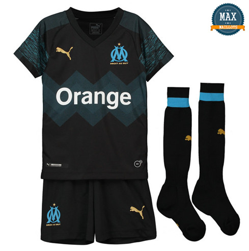 Maillot Marseille Exterieur 2018/19 Enfant Noir