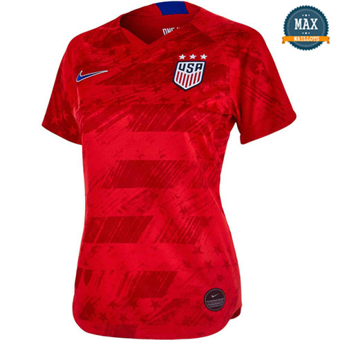 Maillot États-Unis Femme Exterieur 2019/20 Rouge