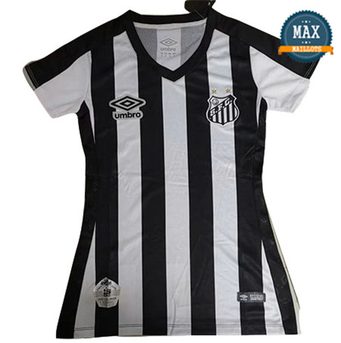 Maillot Santos Noir and Blanc Femme 2019/20