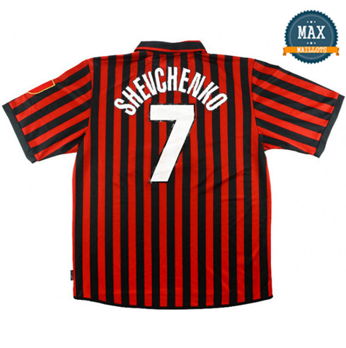 Maillot Retro 1999-00 AC Milan Centenary Domicile (7 shevchenko)