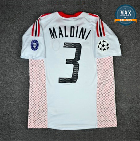 Maillot Retro 2002-03 AC Milan Exterieur (3 Paolo Maldini)