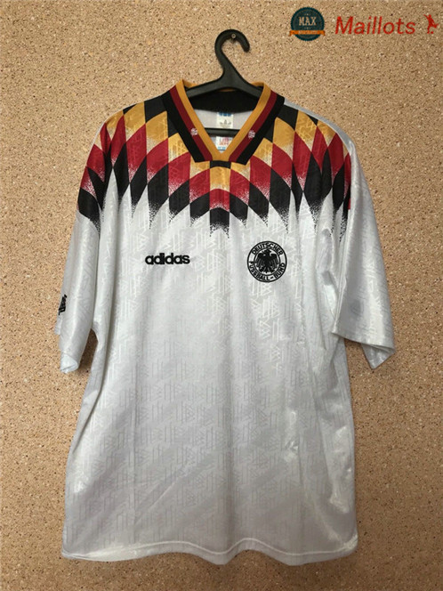 Maillot Retro 1994 Allemagne Domicile Blanc