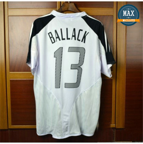 Maillot Retro 2004 Coupe du Europe Allemagne Domicile (13 BALLACK)