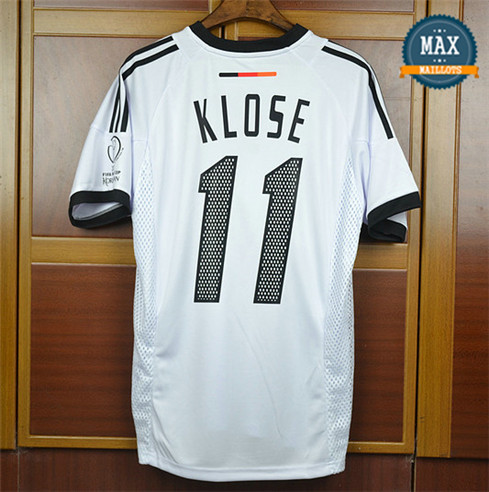 Maillot Retro 2002 Coupe du Monde Allemagne Domicile (11 Klose)