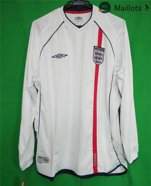 Maillot Retro 2002 Coupe du Monde Angleterre Manche Longue Domicile