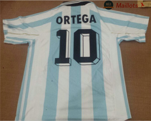 Maillot Retro 1998 Argentina Domicile (10 Ortega)
