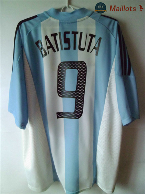 Maillot Retro 2002 Argentina Domicile (9 BATISTUTA)