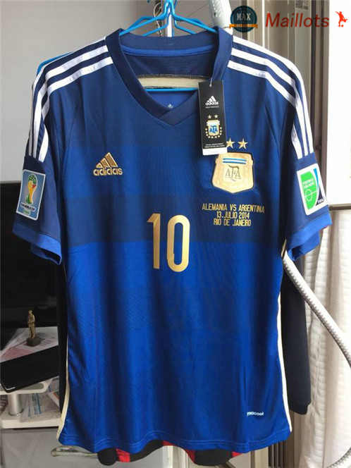 Maillot Retro 2014 Argentina Exterieur (10 MESSI)