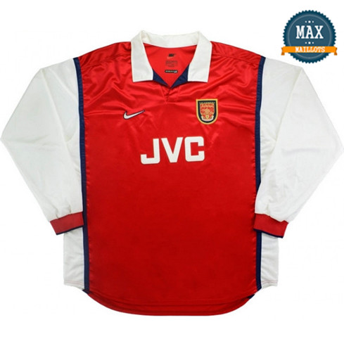 Maillot Retro 1998-99 Arsenal Manche Longue Domicile